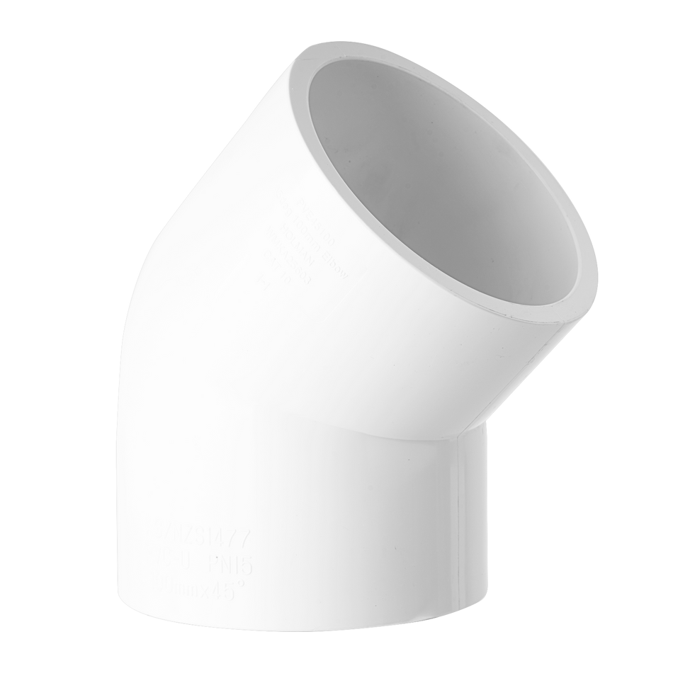 PVC ELBOW 45° 100mm PVC45E100