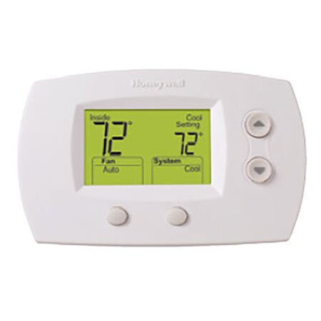 Digital thermostat on a white background