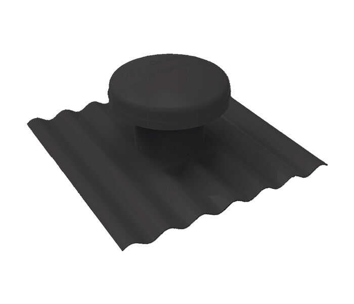 ROOF VENT BLACK CORRUGATED BAL RVBKCORBAL