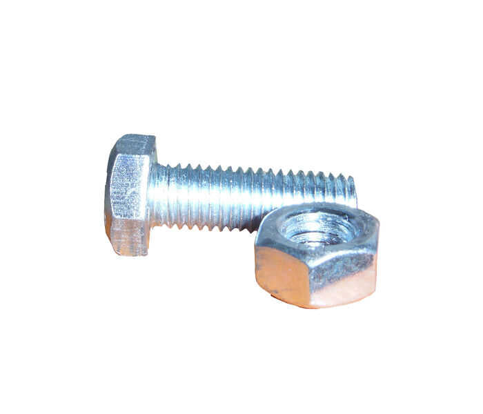 HEX BOLT & NUT M10X30mm ZINC PK 50 HB1003