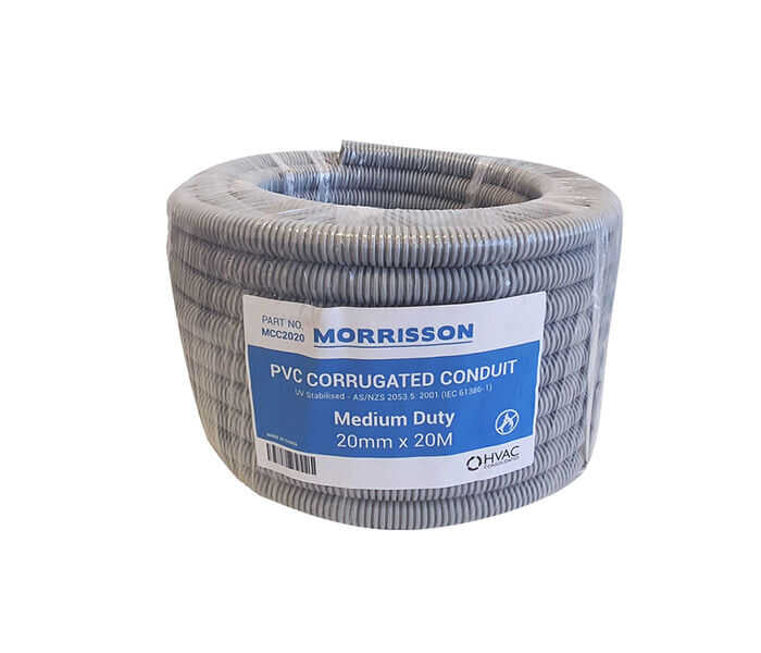 CORRUGATED CONDUIT GREY 20mm X 20M MCC2020