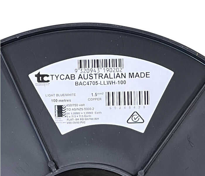 3X1.5 MM2+7/.5 E FLAT A/C 450/750 V V90 BLUE 100M AC4CORE