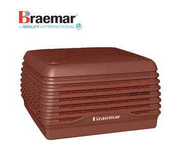 BRAEMAR EVAPORATIVE COOLER 8.1KW TERRACOTTA WK-LCQI250-R1