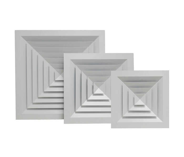 ALUM 4 WAY DIFF 595X595-450mm ALD595