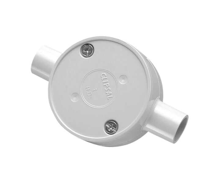 JUNCTION BOX 2 WAY GREY 25mm JB225