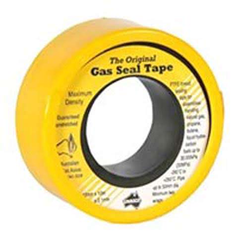 TEFLON TAPE 12mm x 10m - YELLOW (GAS) TEF-Y