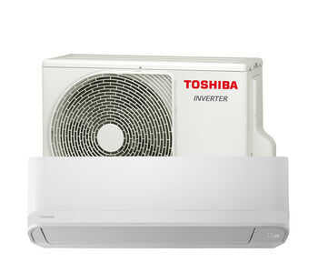 Toshiba Seiya Plus R32 high wall split system, indoor and outdoor units